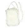 Nicole Miller Fur Bag Universal Cell Phone Carry Case with Shoulder Strap, White