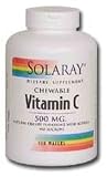 Vitamin C-500 Chewable Cherry 500 mg 100 Tabs Solaray