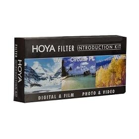 Hoya 62mm (HMC UV / Circular Polarizer / Warm) 3 Introduction Filter Kit with Pouch