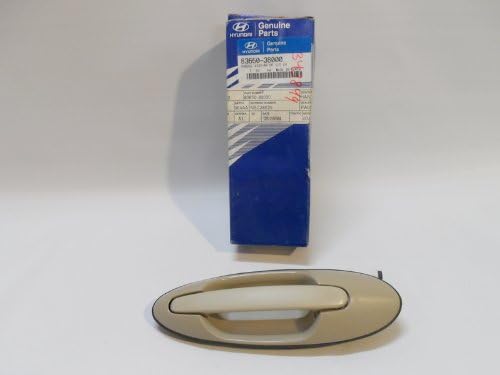Genuine 1999-01 Hyundai Sonata Left (Driver) LH Rear Door Handle Assembly OEM 83650-38000