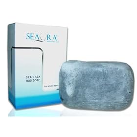 SeaOra Natural Dead Sea Mud Soap - Great for Eczema, Psoriasis or Acne!