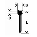 BOSCH 2609200244 1000 Nägel 14 mm Typ 49