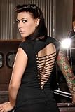 Folter Womens/Juniors BACK IN BLACK Cut Up Tee