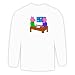 Long Sleeve T-shirt with writing, office, pig, pair, table