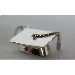 Buy Sterling Silver Graduation Cap Charm 925 by Sheer Delights