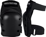 Destroyer Recreation Black Large Knee Skateboard Pads