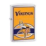 Zippo Lighter NFL MINNESOTA Vikings, Brushed Chrome