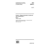 ISO 8686-3:1998, Cranes - Design principles for loads and load combinations - Part 3: Tower cranes