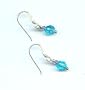 Baerreis - Aqua Czech Fire Polished Bead Earrings