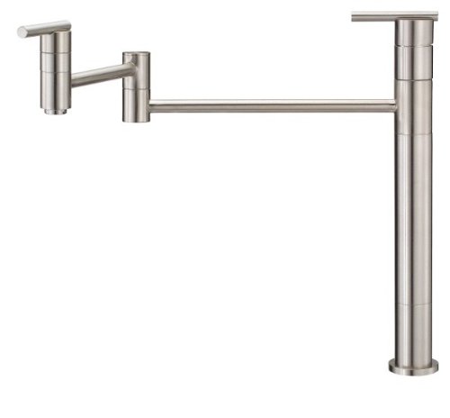 Danze D206558SS Parma Single Handle Deck Mount Pot Filler, Stainless Steel