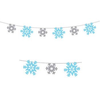 Snowflakes Garland 100-foot Garland