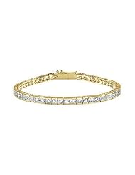 Diamond Tennis Bracelet 18K Yellow Gold - 3.50 CT Diamonds