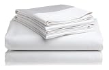 1,000-Thread-Count Pima Cotton Single Ply Full Sheet Set, White