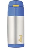 Foogo Leak-Proof Straw Bottle - 12 oz - Color: Blue