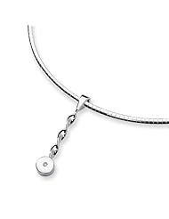 Sterling Silver & Diamond Slide Necklace
