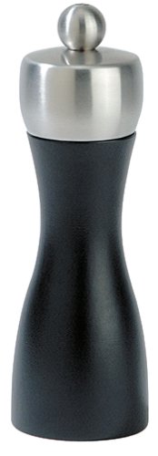 Peugeot Fidji 6-Inch Salt Mill, Black Matte under The Kitchen Store