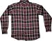 Girl Bates Long-Sleeve Skateboard T-Shirt Button-Up Flannel [Medium] Black Plaid