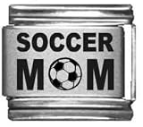 Clearly Charming Soccer Mom Laser Italian Charm