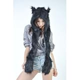 Black cat City Hunter Animal FULL Hoods Spirit hoods Hat