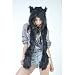 Black cat City Hunter Animal FULL Hoods Spirit hoods Hat