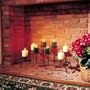 Candlesticks Black Wrought Iron, 25"w x 11"h x 13 1/2" d