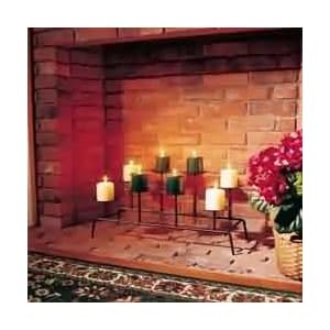 Candlesticks Black Wrought Iron, 25w x 11h x 13 1 2 d