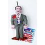 Fat Cat, Inc. Doggy Hoots Political Animals Arnold (4.5''x9'' dog toy - Arnold)