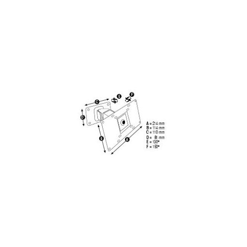 Hama - LCD TV Tilting Wall Bracket - 15" to 32" or up to 25kg