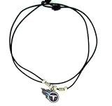 Tennessee Titans Leather Necklace w/Beads & Pewter Pendant - NFL Football Fan Shop Sports Team Merchandise