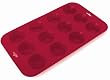 SiliconeZone 3659 12-Count Mini Tart Pan, Red