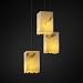 Justice Design Group FAL-8864 Small 3-Light Cluster Pendant