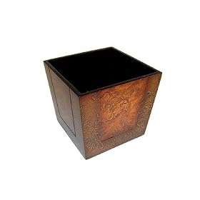 Buy 6 Wooden Square Planter in Brown by Cheungs Rattan now!