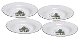 Nikko Happy Holidays Rim Soup Plate, 9-Inch, Set of 4