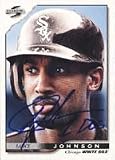 Lance Johnson, Chicago White Sox Autographed Card