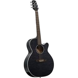 Takamine EG440C NEX Cutaway Quilt Top Acoustic-Electric - Transparent Black