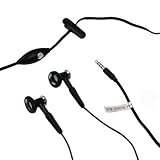 New Stereo Headset Hands-free Earphone with build-in Microphone for Apple iPhone - Compatible with Blackberry 8120/ 8130/ 8300/ 8320 , iPod Touch, iPod Classic, iPod Nano 3G 2G 1G, iPod Shuffle and MP3 MP4 - Black