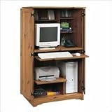 Sugar Creek Computer Armoire  Spiced Pine