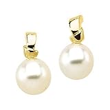 14K Yellow or White Gold Paspaley South Sea Cultured Pearl Earrings