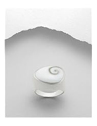 Shell Ring In 92.5 Sterling Silver