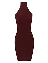 Sweater Halter Cotton/Polyester/Spandex Bodycon Dress/Midi Dress/Mini Dress 