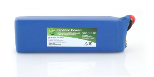 Bioenno Power Lightweight 30C, 11.1V, 4500 mAh LiPo Battery for RC Models