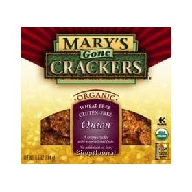 Crackers, Onion, Wheat Free, Gluten Free, Organic, 6.5 oz.