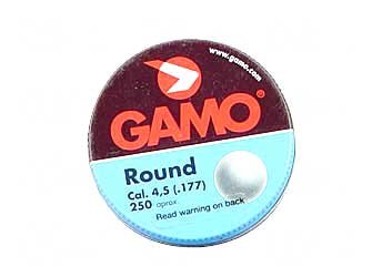 Gamo .177 Cal, Round Lead Balls, 250/Tin