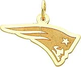 14K Gold NFL New England Patriots Logo Charm