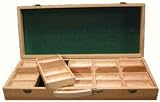 Oak Wood 500 Poker Chip Case
