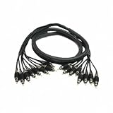 HOSA RCA - RCA, 5m (16.5 ft.) x 8 MULTI-TRACK SNAKE CABLES