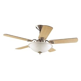 Hunter 28875 Stonebridge One-Light 60-Inch Five-Blade Ceiling Fan, Brushed Nickel with... by Hunter Fan Company