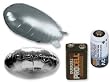 Mach Airship Accessory Bundle Incl Silver Blimp & UFO Saucer Balloons, 3V & 9V Battery