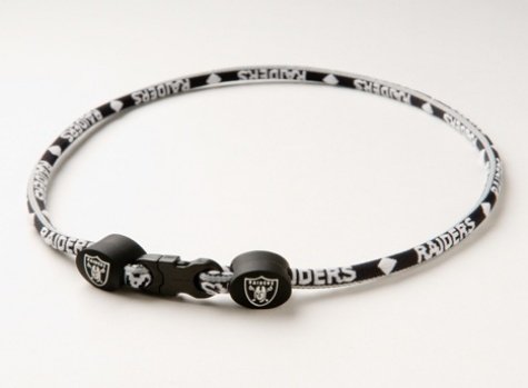 Oakland Raiders Titanium Core Sport Necklace - 18 Inch