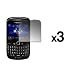 EMPIRE 3 Pack of Reusable LCD Screen Protectors for Blackberry Curve 8520